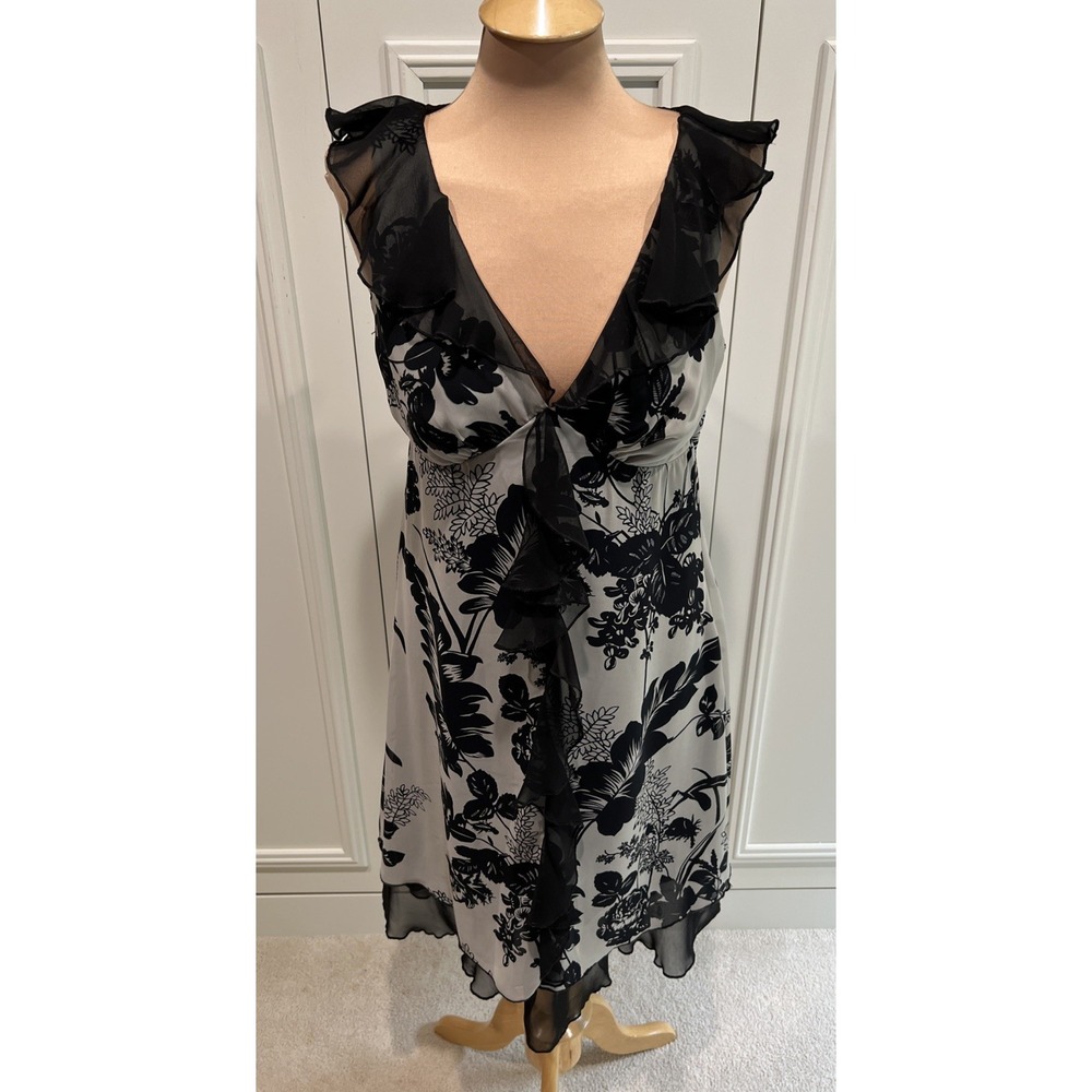 Jonathan Martin Floral Ruffle Babydoll Dress Y2K Fairy Whimsigoth